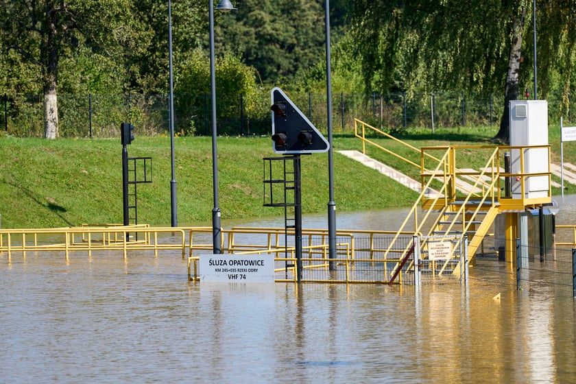Patrol policyjny na Odrze we Wrocławiu