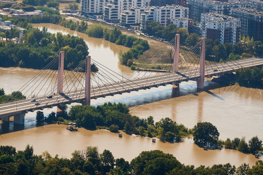 Wrocław z lotu ptaka. Zdjęcia lotnicze z powodzi [21 września]