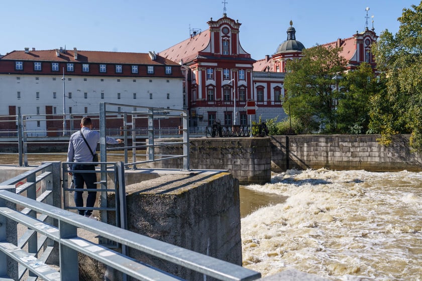 Mieszkańcy Wrocławia spacerują nad Odrą 22.09.2024