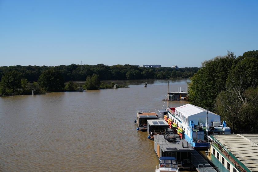 Most Milenijny nad Odrą we Wrocławiu: Dobry widok na Odrę