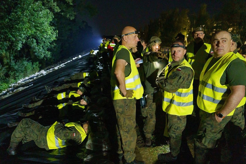 Podczas alarmu powodziowego we Wrocławiu