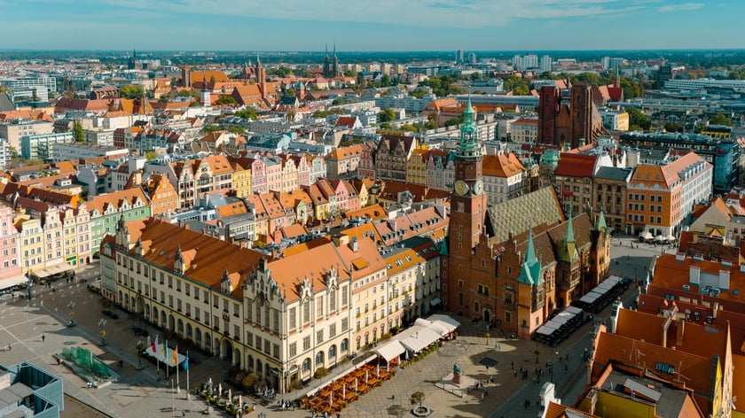 Wrocław z drona. Rynek