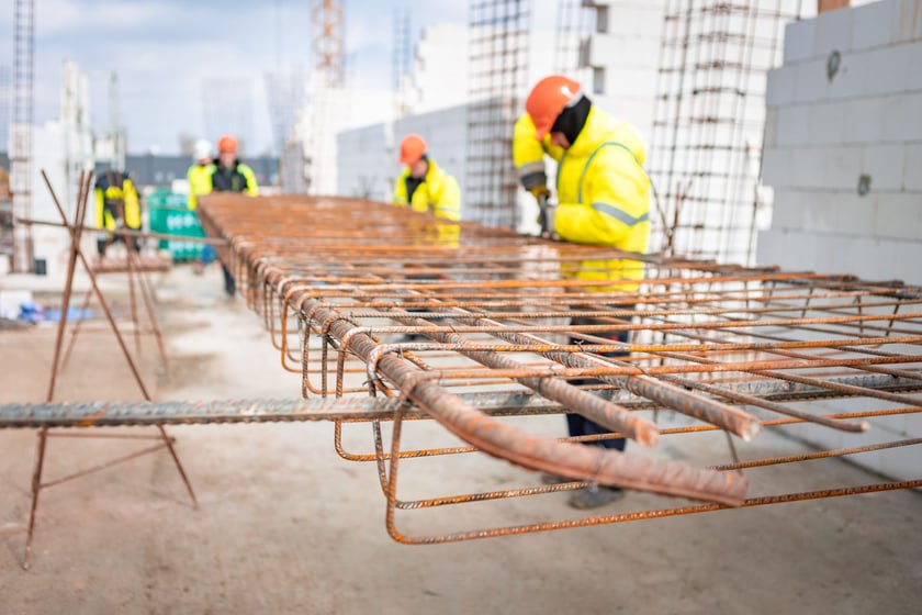 Budowa ZSP na Zwycięskiej (koniec lutego 2025 roku)