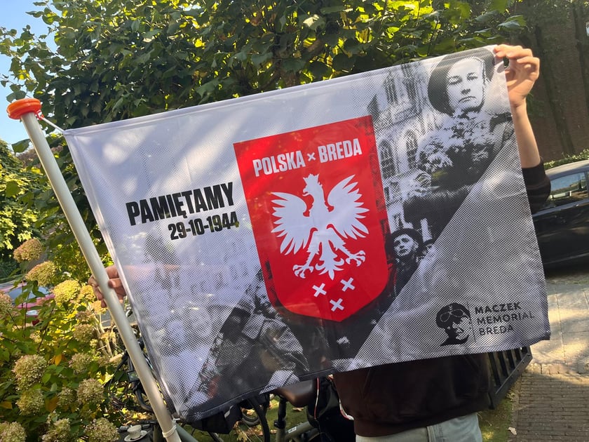 Flaga na 80. rocznicę wyzwolenia Bredy