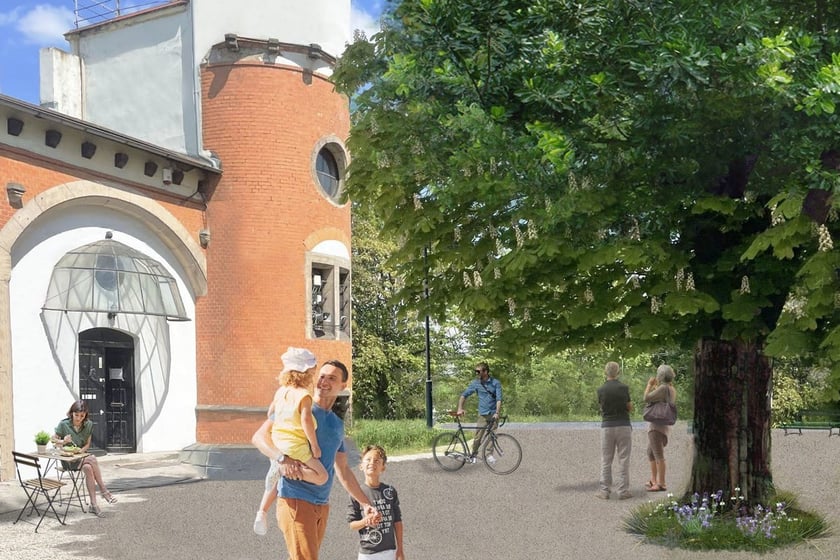 Wizualizacja drugiego etapu rewitalizacji Bastionu Sakwowego