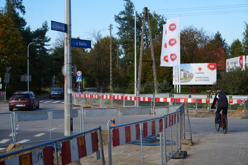 Przebudowywane drogi i ich okolica na Maślicach