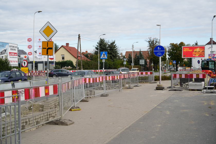 Przebudowywane drogi i ich okolica na Maślicach