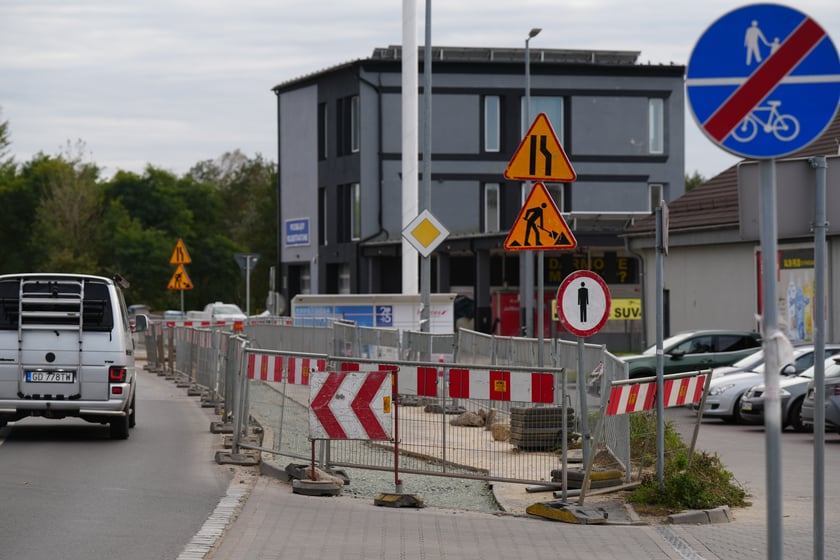 Przebudowywane drogi i ich okolica na Maślicach