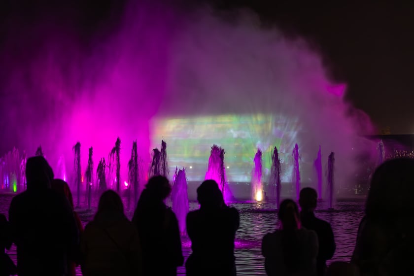 Noc Pokazów 2024 Fontanny Multimedialnej - Wrocław 27 października
