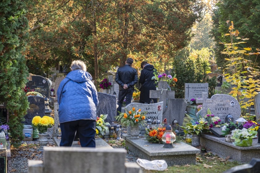 Tłumy na wrocławskich nekropoliach. Zobaczcie zdjęcia, 1 listopada 2024