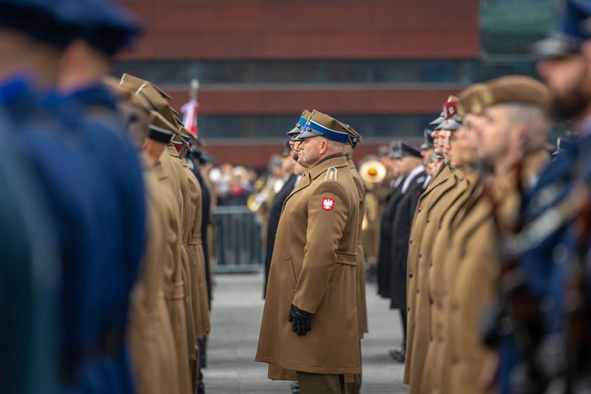 Uroczystości z okazji Narodowego Święta Niepodległości na placu Wolności we Wrocławiu - 11.11.2024