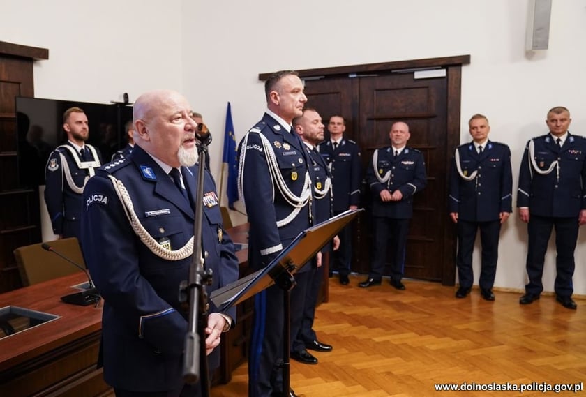 Ślubowanie nowych policjantów we Wrocławiu