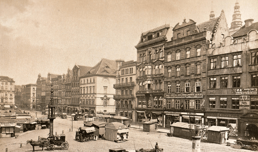 Tak wyglądał wrocławski rynek w latach 1880-1900