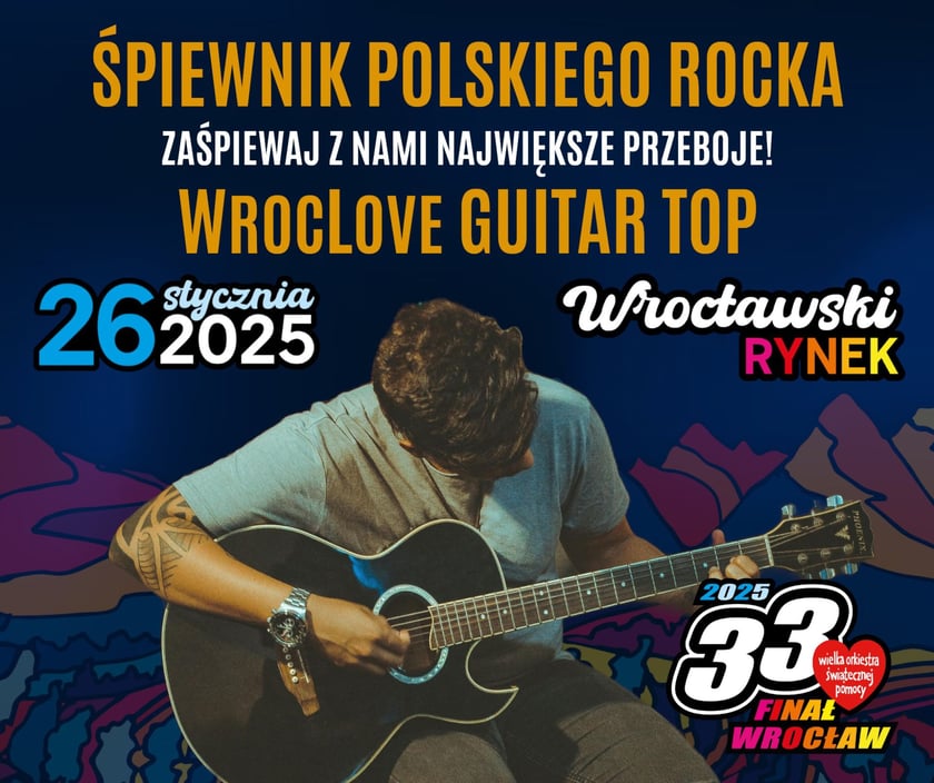 Finał WOŚP 2025 we Wrocławiu. Śpiewnik Polskiego Rocka