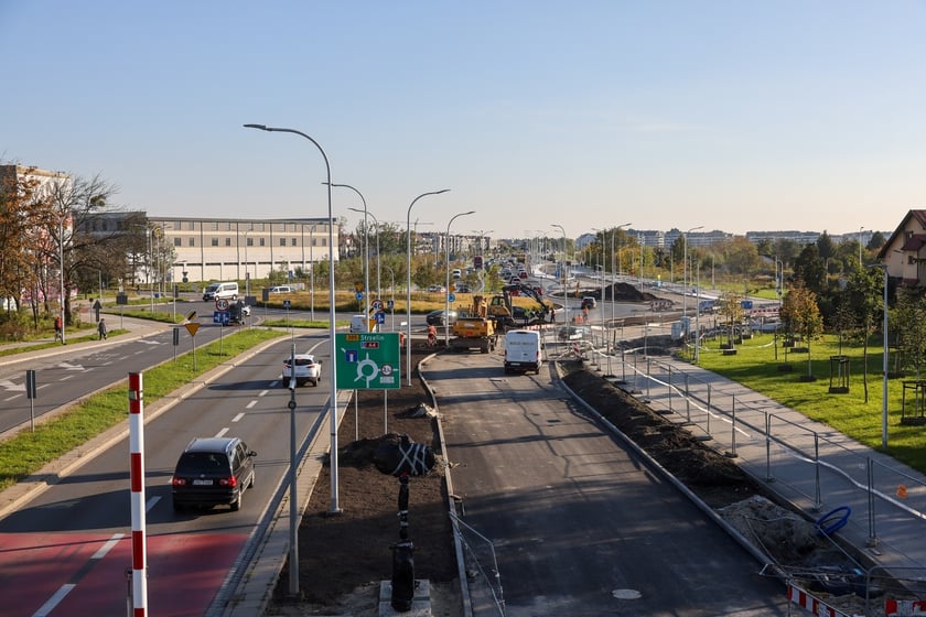 Budowa TAT na Jagodno w październiku 2024 roku