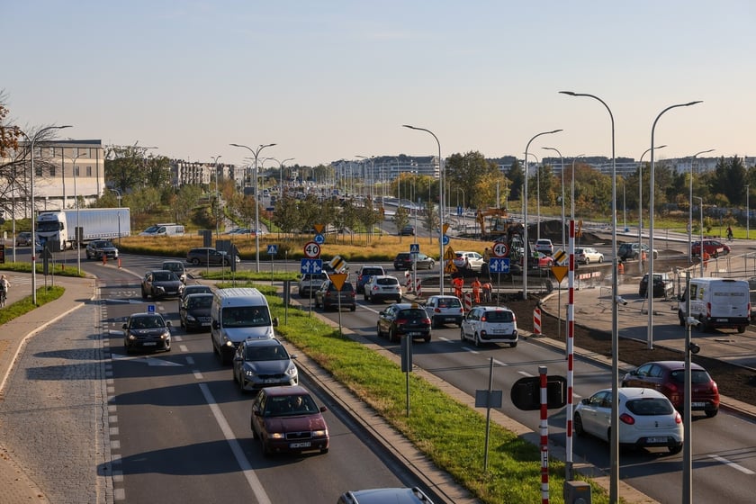 Budowa TAT na Jagodno w październiku 2024 roku