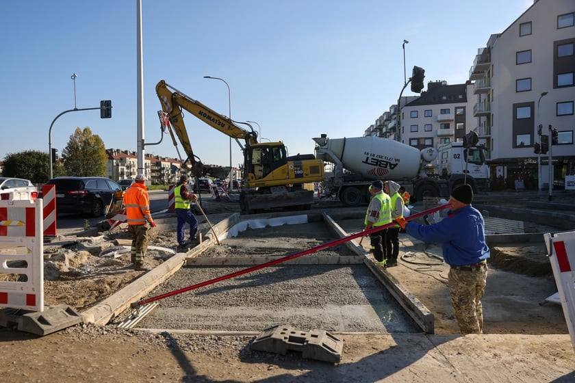Budowa TAT na Jagodno w październiku 2024 roku