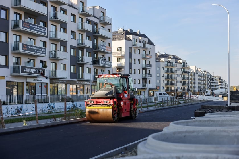 Budowa TAT na Jagodno w październiku 2024 roku