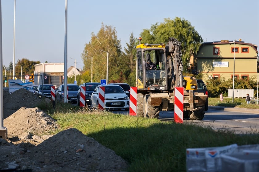 Budowa TAT na Jagodno w październiku 2024 roku