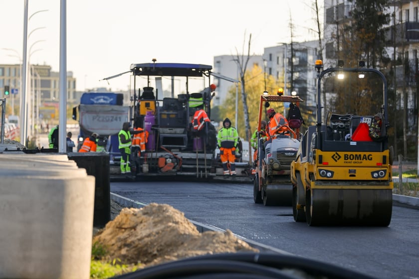 Budowa TAT na Jagodno w październiku 2024 roku