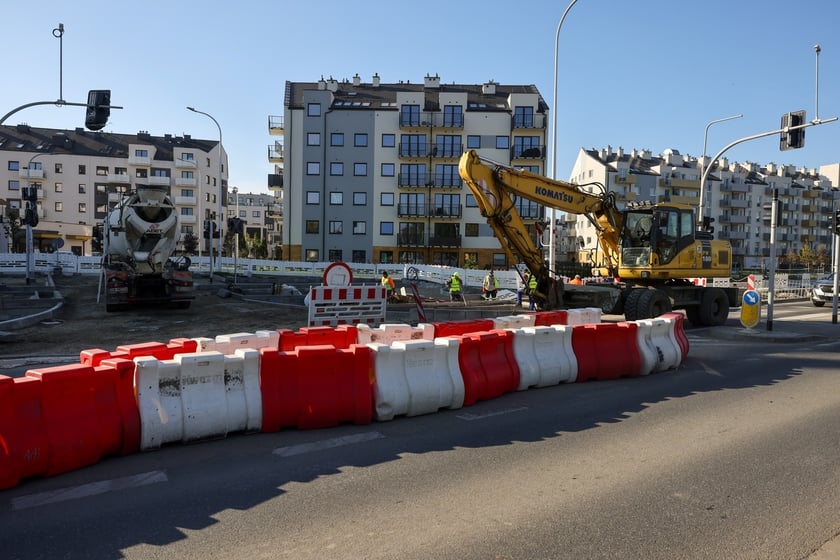 Budowa TAT na Jagodno w październiku 2024 roku