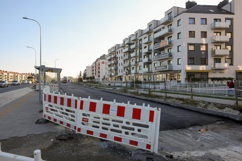 Budowa TAT na Jagodno w październiku 2024 roku