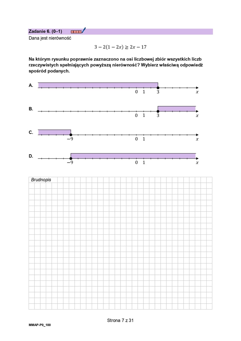 Matura z matematyki 2025 z CKE - arkusz - poziom podstawowy 6 maja