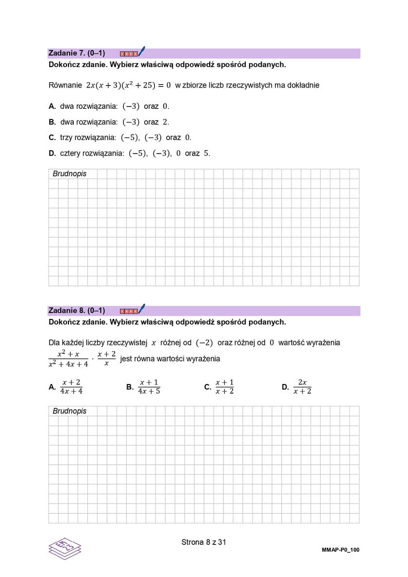 Matura z matematyki 2025 z CKE - arkusz - poziom podstawowy 6 maja