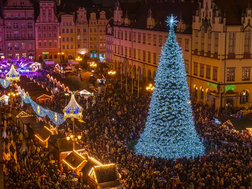 Mikołajki na wrocławskim Rynku. Mikołaj, elfy, jarmark i rozświetlona choinka