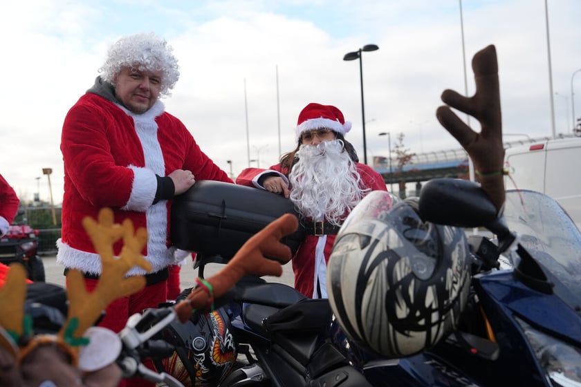 Przejazd Moto Mikołajów przez Wrocław, 07.12.2024