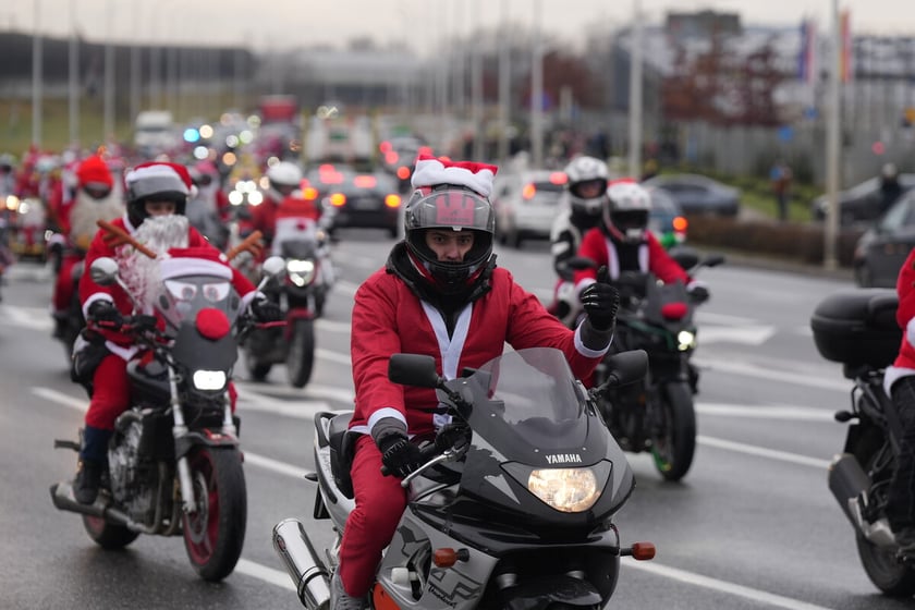 Przejazd Moto Mikołajów przez Wrocław, 07.12.2024