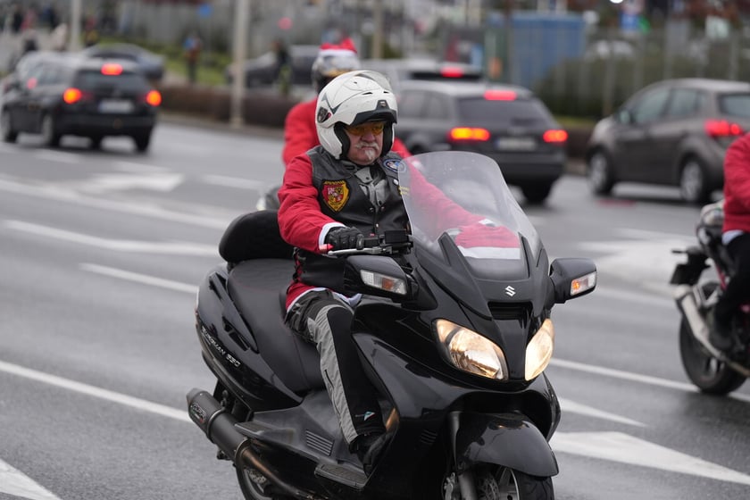 Przejazd Moto Mikołajów przez Wrocław, 07.12.2024