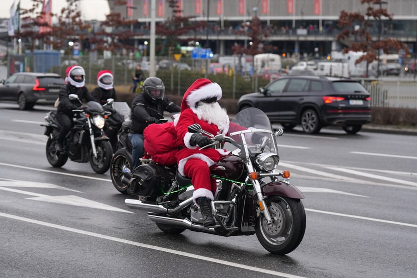 Przejazd Moto Mikołajów przez Wrocław, 07.12.2024