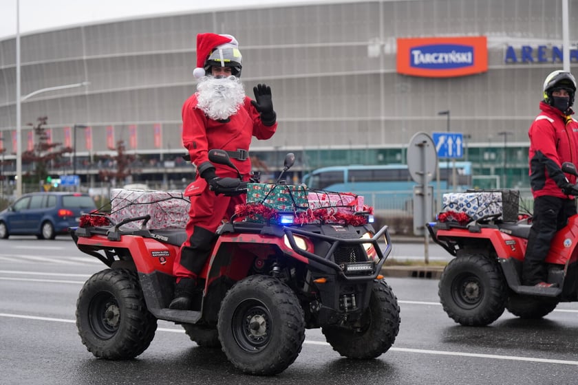 Przejazd Moto Mikołajów przez Wrocław, 07.12.2024