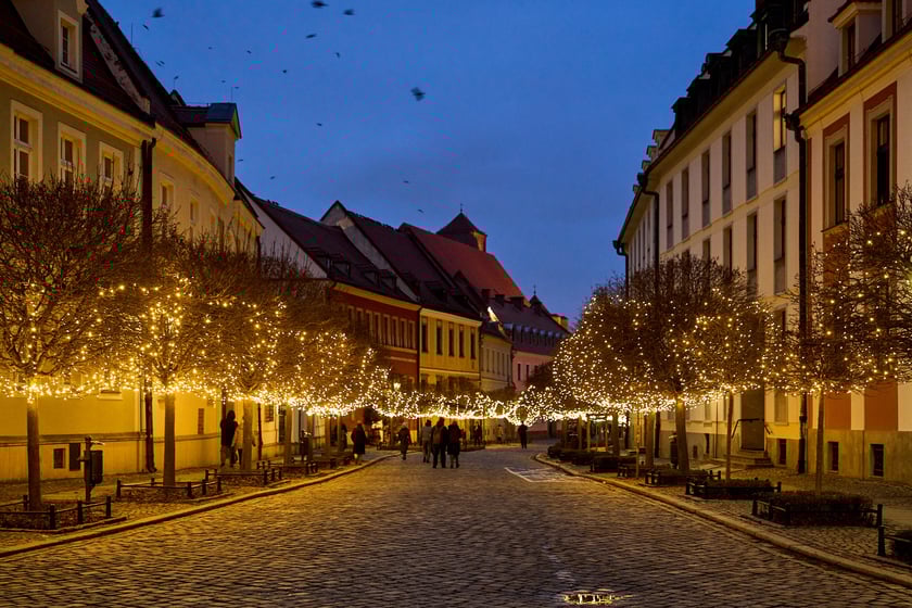Świąteczne iluminacje i ozdoby we Wrocławiu, okolice katedry