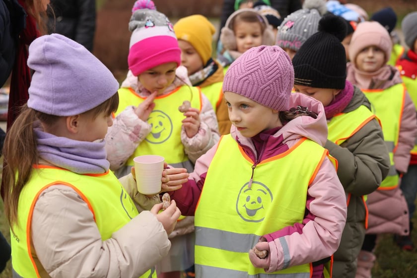 Dzieci z Przedszkola nr 17 na wrocławskim Zakrzowie ubrały choinkę w Parku Jedności - 18.12.2024