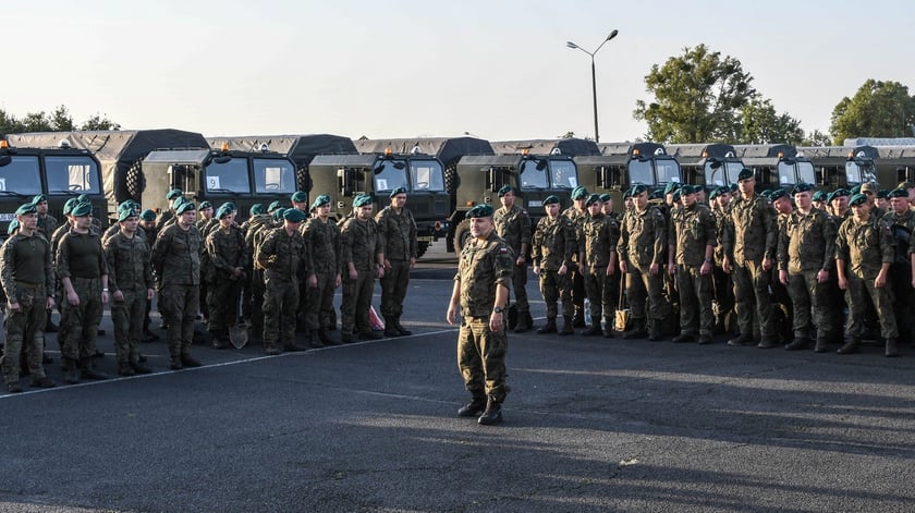Żołnierze 10. Wrocławskiej Brygady Łączności w akcji