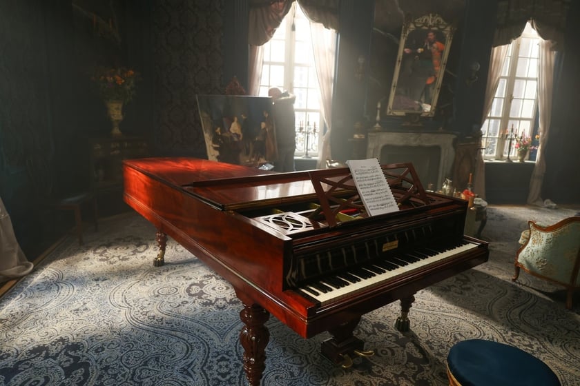 Plan filmu "Chopin, Chopin!" we Wrocławskiej Wytwórni Filmowej