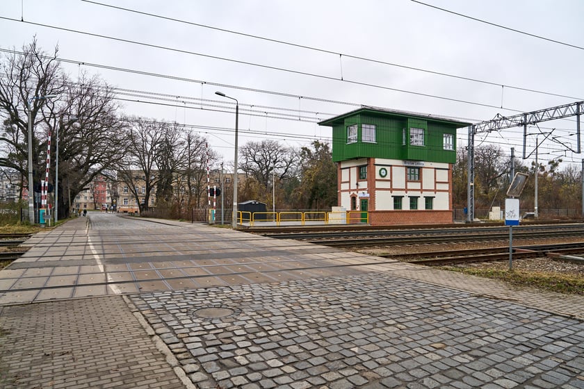 Nastawnia stacji Wrocław Leśnica (grudzień 2024)