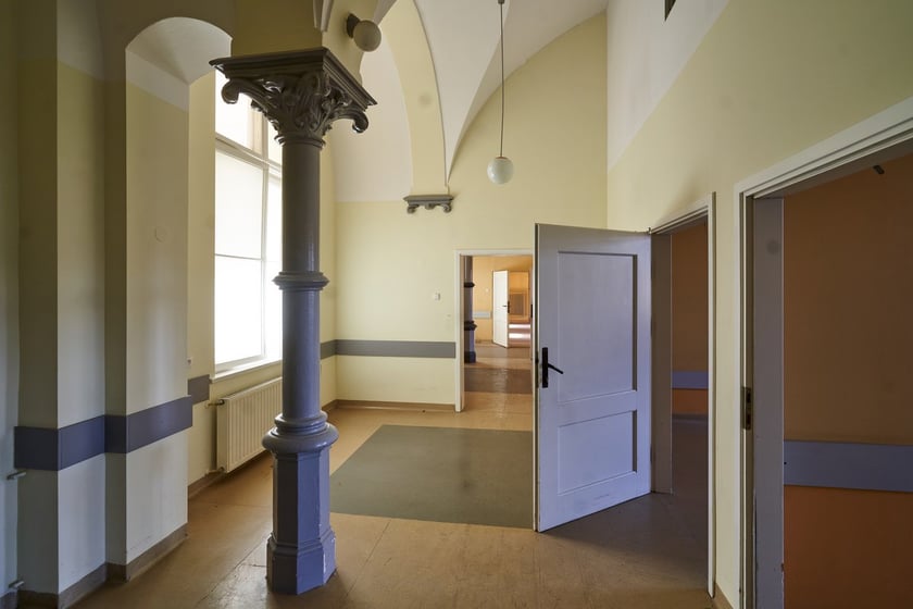 Wnętrza dawnej Kliniki Chururgii Uniwersytetu Medycznego we Wrocławiu