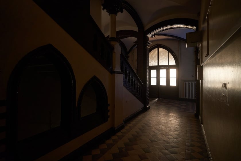 Wnętrza dawnej Kliniki Chururgii Uniwersytetu Medycznego we Wrocławiu