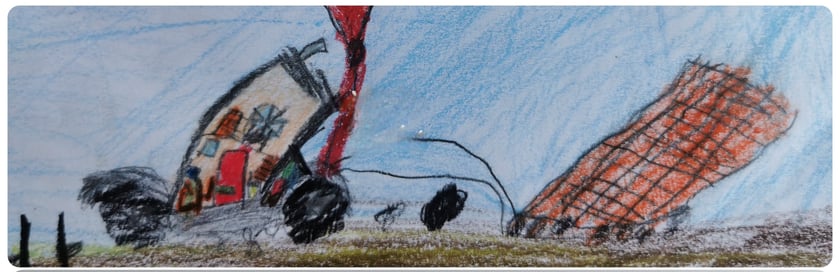 Maskotki uszyte na podstawie rysunk&oacute;w dziecięcych oraz same rysunki