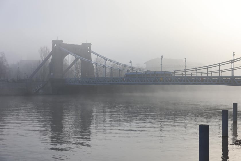 Wrocław we mgle - zdjęcia z poranka 29.12.2024 r.