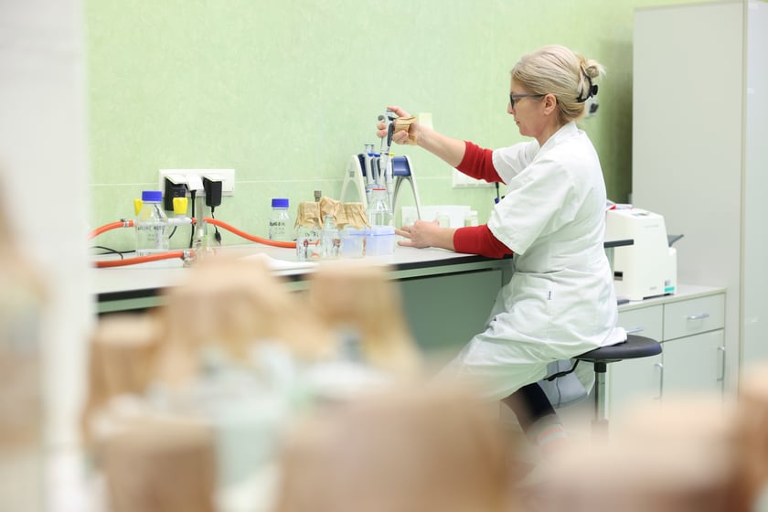 Woda we wrocławskim MPWiK przechodzi szereg chemicznych, fizycznych i mikrobiologicznych test&oacute;w.
