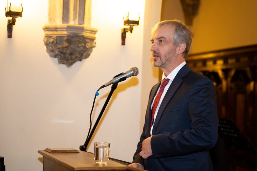 Premiera książki „Urządzamy Wrocław na nowo. Rada Miejska Wrocławia 1990-1994”. Andrzej Jerie, dyrektor Ośrodka „Pamięć i Przyszłość”