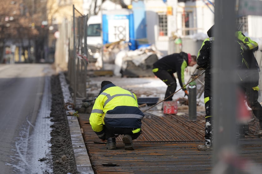 Remont mostów Uniwersyteckich (14 stycznia 2025)