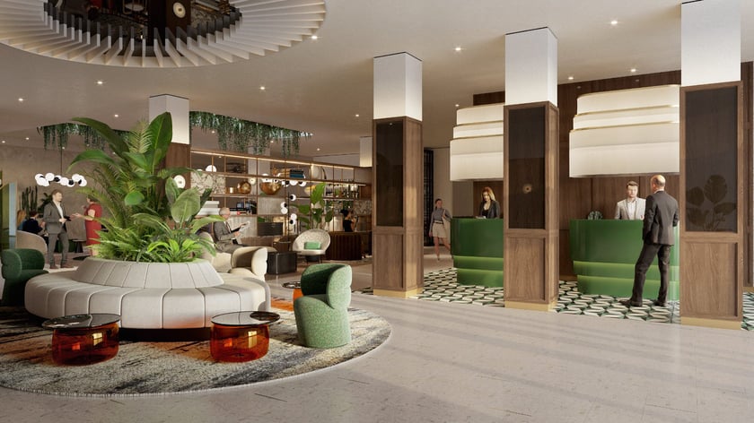 Wizualizacja wnętrza Movenpick Grand Hotel Wrocław