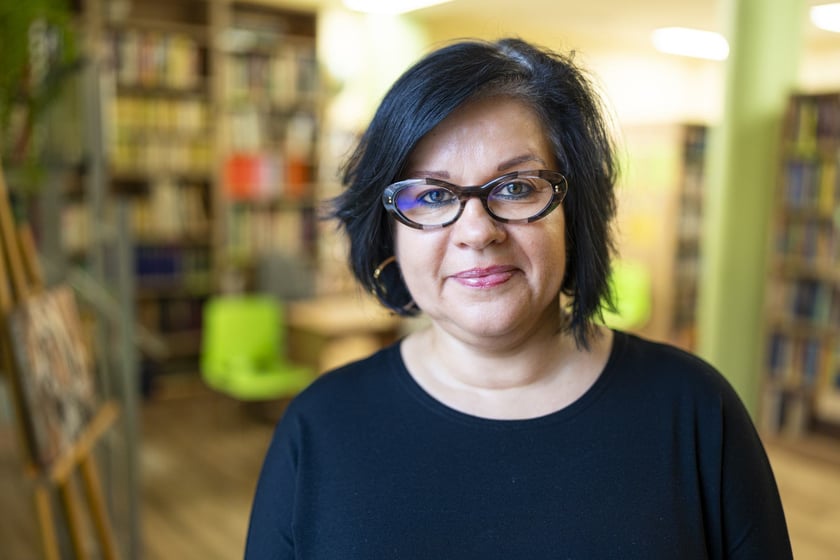 Marzena Karwowska, kierowniczka biblioteki przy ul. Szewskiej 78 we Wrocławiu