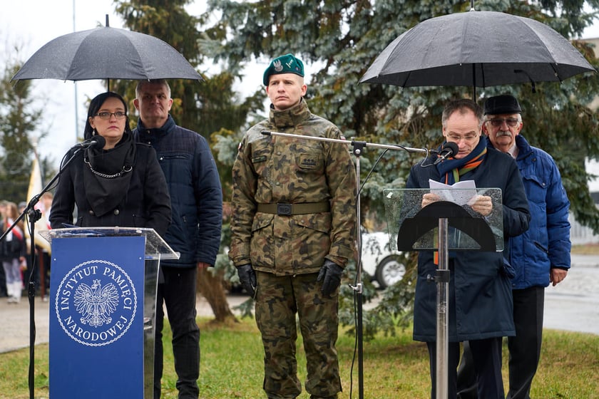 Uroczystości upamiętniające ofiary marszu śmierci. Wrocław, Leśnica, 23.01.2025