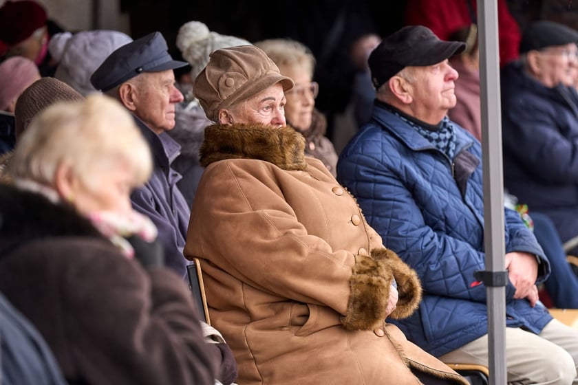Uroczystości upamiętniające ofiary marszu śmierci. Wrocław, Leśnica, 23.01.2025